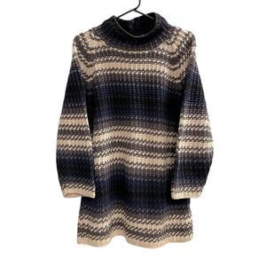 Vintage New York Style Hand Knit Tunic Sweater Size Small